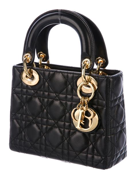 lady dior bag black and white price|christian dior mini lady bag.